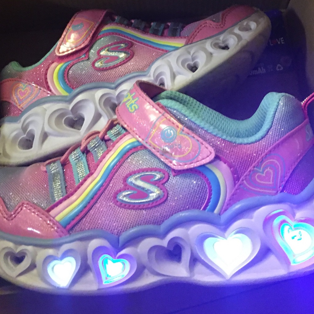 Heart lights Skechers